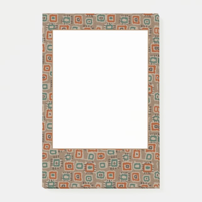 Abstract Art Old Cloth Patches 2 Post-it Notes (Front)