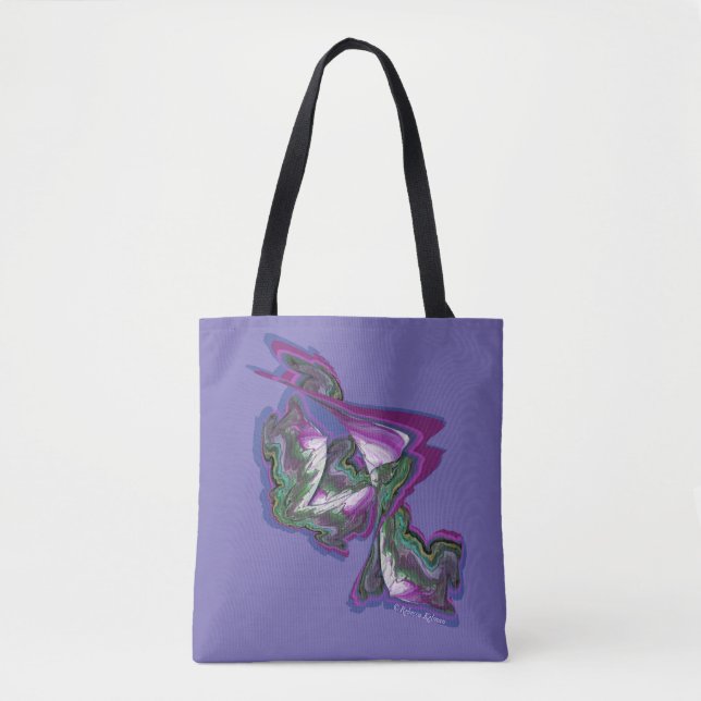 Abstract Art on a Tote Bag (Front)