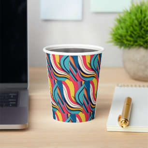 Abstract Art on Coffee Two Tone Mug Paper Cups