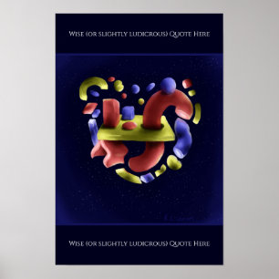 Abstract Art on Print, Value Poster Paper (Matte)