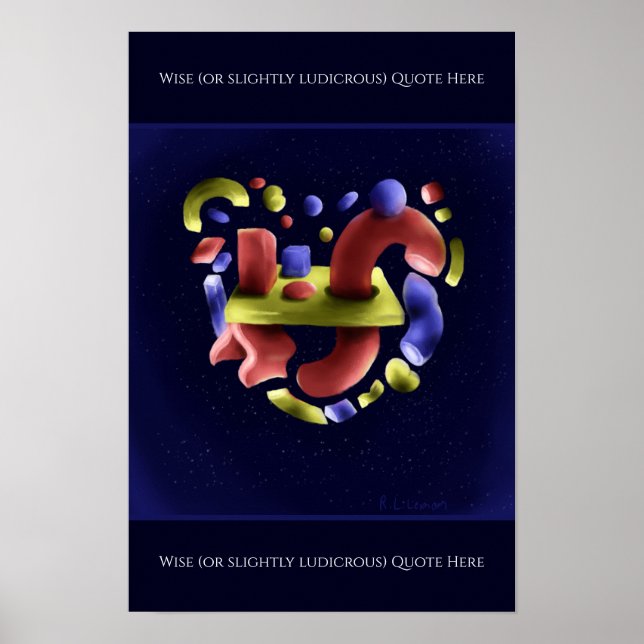 Abstract Art on Print, Value Poster Paper (Matte) (Front)