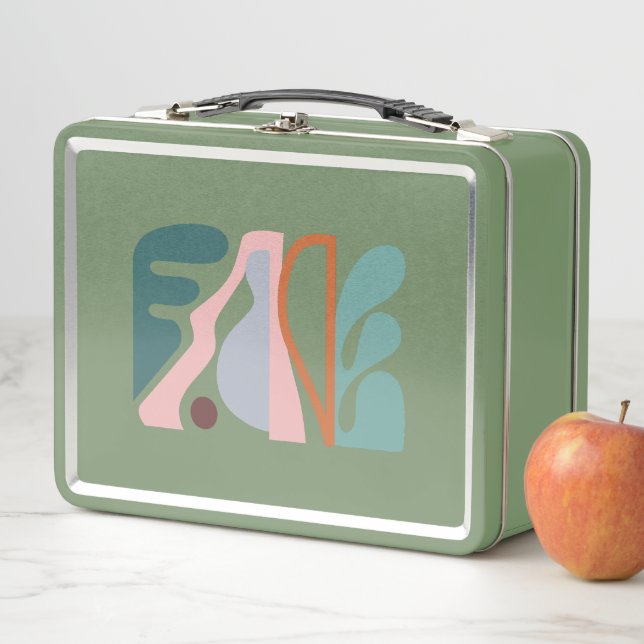 Abstract Art One Metal Lunch Box (In Situ)