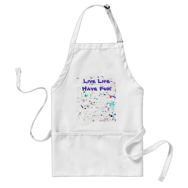 Abstract Art Paint Splashes Have Fun Custom Standard Apron (Front)
