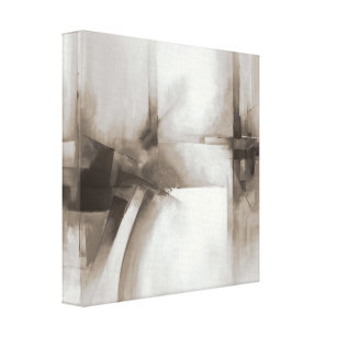 Abstract Art Painting Elegant Sepia Acrlylic Canvas Print