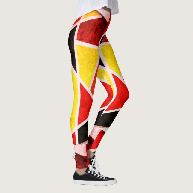 Abstract Art Painting One Of A Kind Leggings (Right)