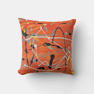 Abstract Art Painting One Of A Kind Pillow Cushion