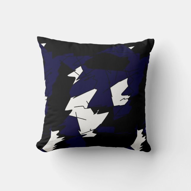 Abstract Art Painting One Of A Kind Pillow Cushion (Front)