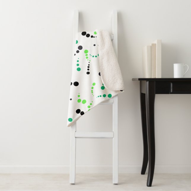 Abstract Art Painting One Of A Kind Throw Blanket (In Situ)
