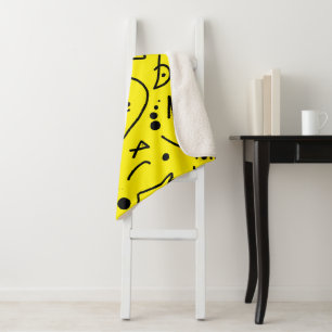 Abstract Art Painting One Of A Kind Throw Blanket