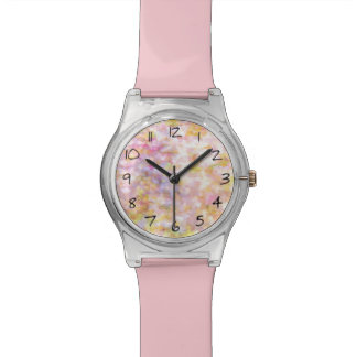 Abstract Art Pale Yellow Pastel Watch