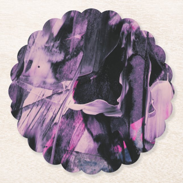  Abstract art Paper Coaster (Front)