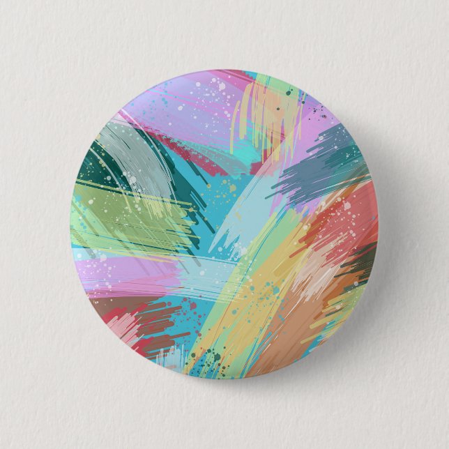 Abstract Art Pastel 6 Cm Round Badge (Front)