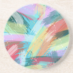 Abstract Art Pastel Coaster