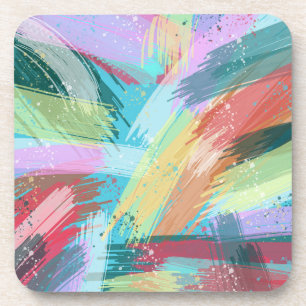 Abstract Art Pastel Coaster