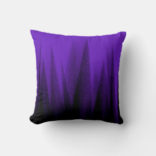 Abstract Art Pastel Lavender Purple Black Cushion