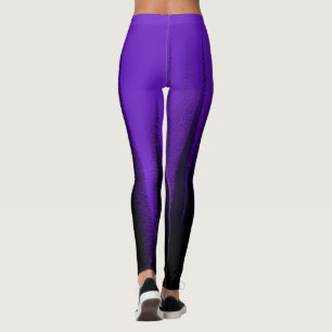 Abstract Art Pastel Lavender Purple Black Leggings