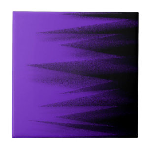 Abstract Art Pastel Lavender Purple Black Tile