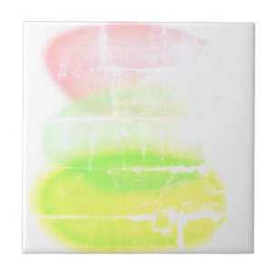 Abstract Art Pastel Turquoise Colours Tile