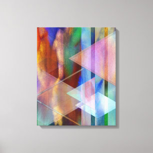 Abstract Art - Pastoral Midnight - Rectangular Art Canvas Print