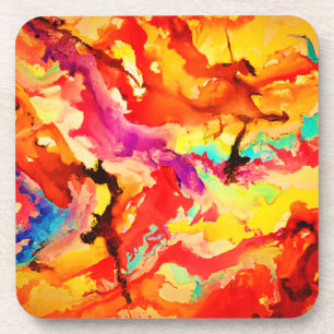 Abstract Art Pattern Coaster