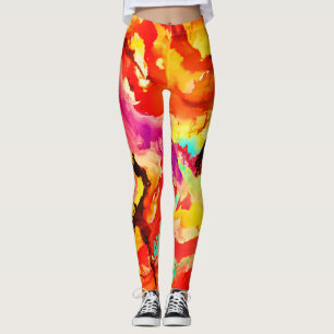 Abstract Art Pattern Leggings