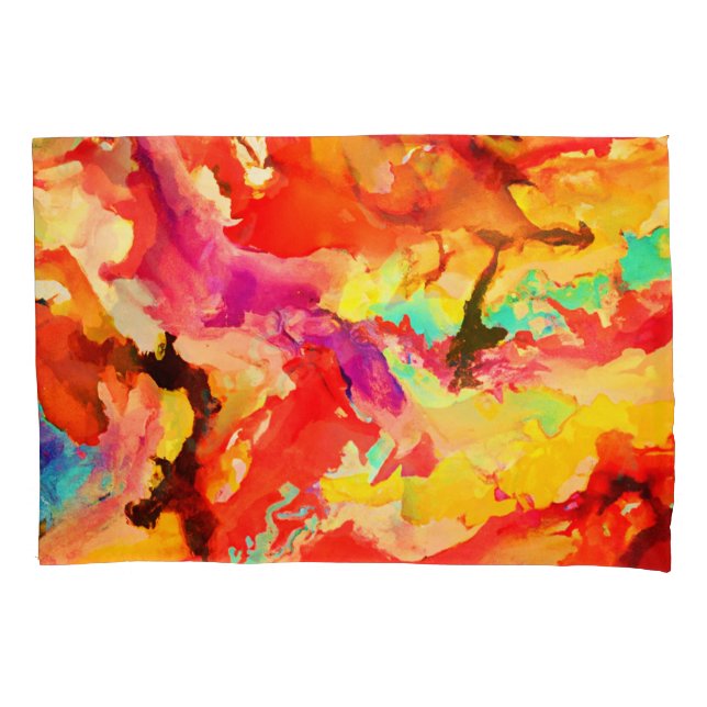 Abstract Art Pattern Pillowcase (Front)