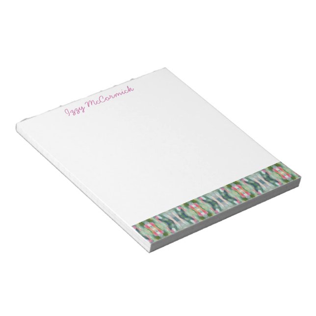 Abstract Art Personalised Notepad (Angled)