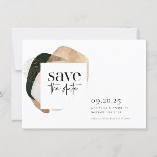 Abstract Art Photo Wedding Save The Date