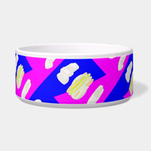 ABSTRACT ART PINK AND ROYAL BLUE