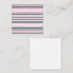 Abstract Art Pink Grey White Lines Enclosure Card