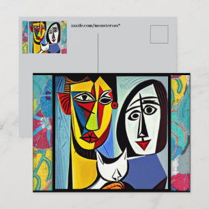 Abstract Art Postcard