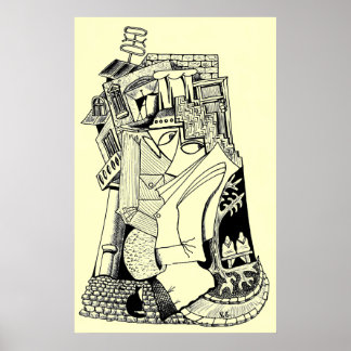 abstract art poster