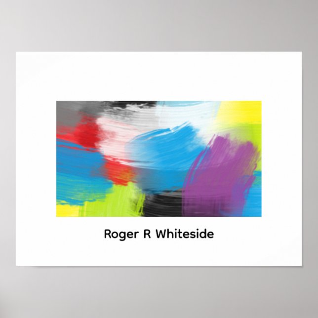 Abstract art print 3 by Roger R Whiteside (Front)