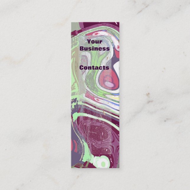 Abstract Art Print by Alexandra Cook Mini Business Card (Front)