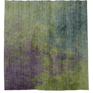 Abstract Art Purple Blue Modern Shower Curtain