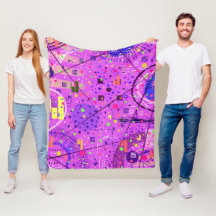Abstract Art: Purple Glitch