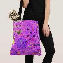 Abstract Art: Purple Glitch