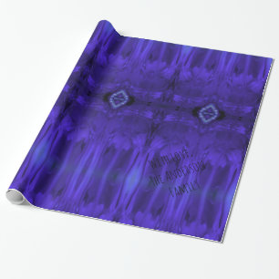 Abstract Art Purple Paint Wrapping Paper