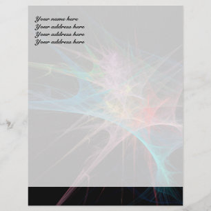 Abstract Art Rainbow Ice Customised Letterhead