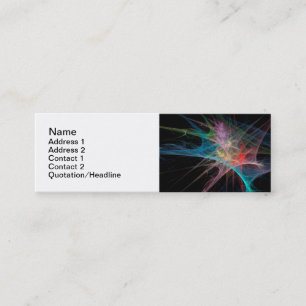 Abstract Art Rainbow Ice Mini Business Card