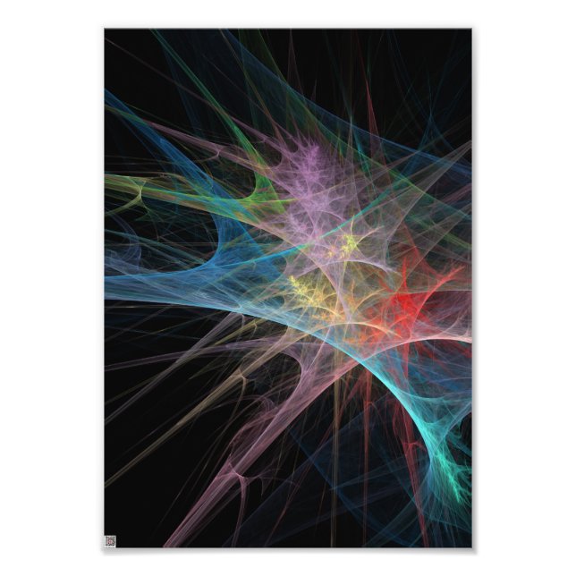Abstract Art Rainbow Ice Photo Print (Front)