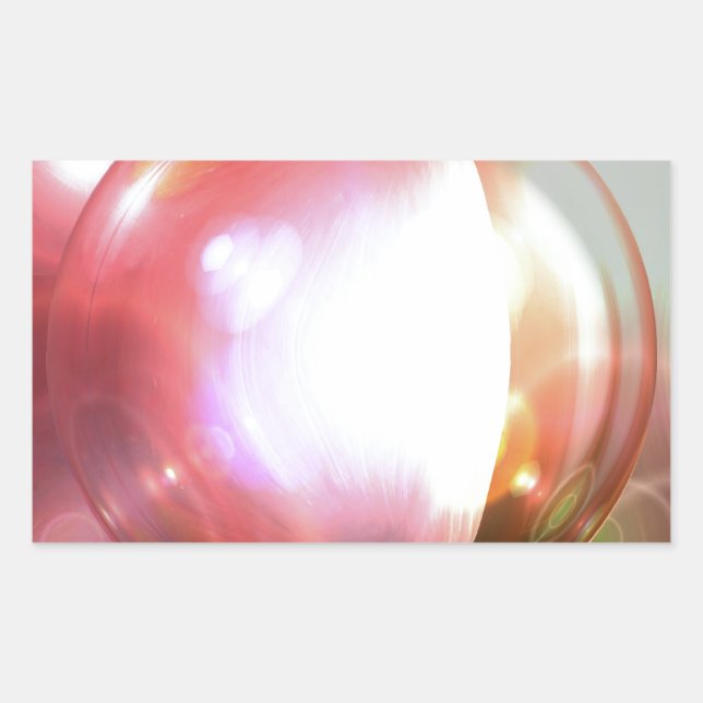 Abstract Art Rectangular Sticker (Front)