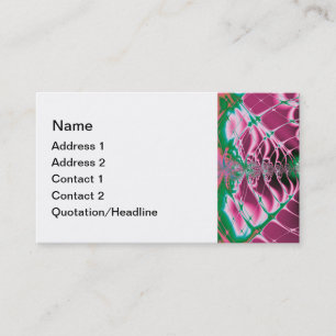 Abstract Art Red Flower Business Card