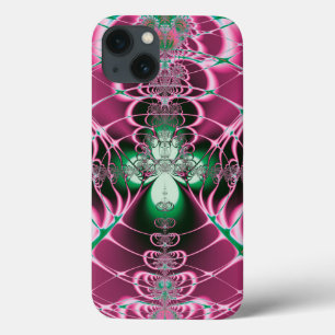 Abstract Art Red Flower iPhone 13 Case