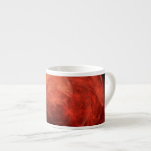 Abstract Art Red Galaxy Espresso Cup