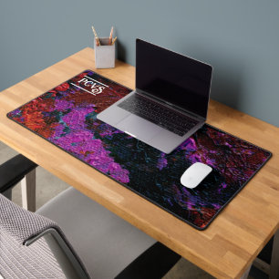 Abstract Art Red Planet Garden Customizable  Desk Mat