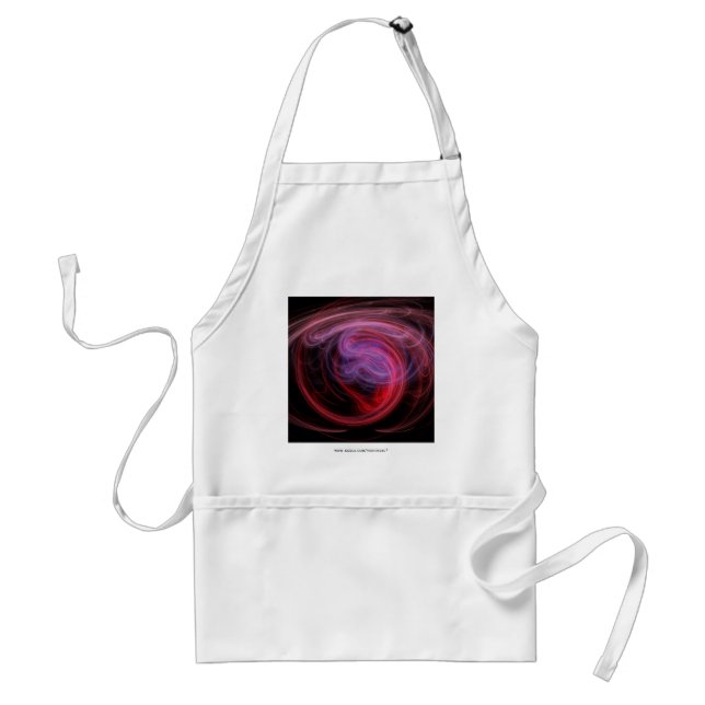 Abstract Art Red Wave Standard Apron (Front)