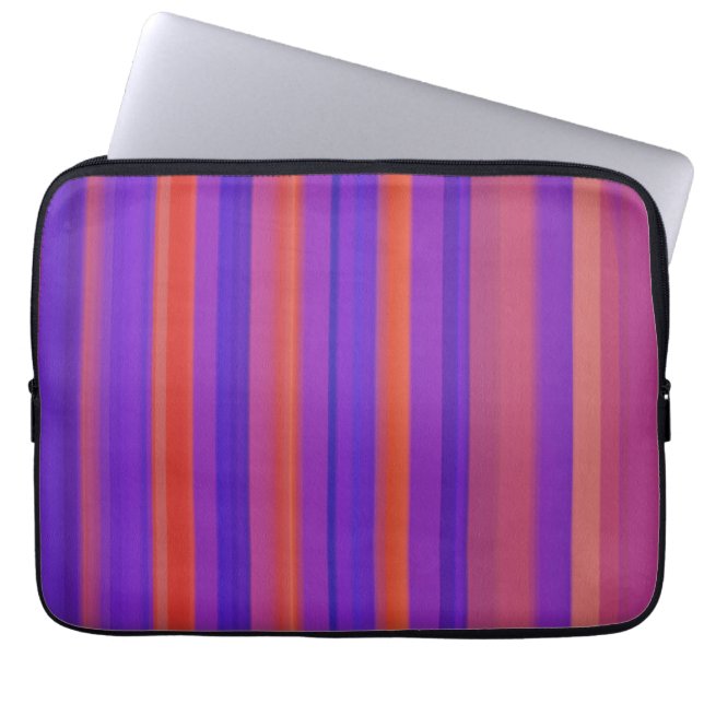 Abstract Art | Retro Stripes 4 Laptop Sleeve (Front)