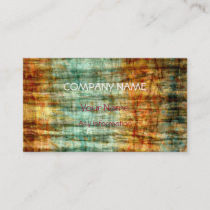 Abstract Art Retro Wood Colourful Business Card