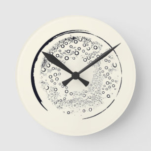 Abstract Art Round Clock